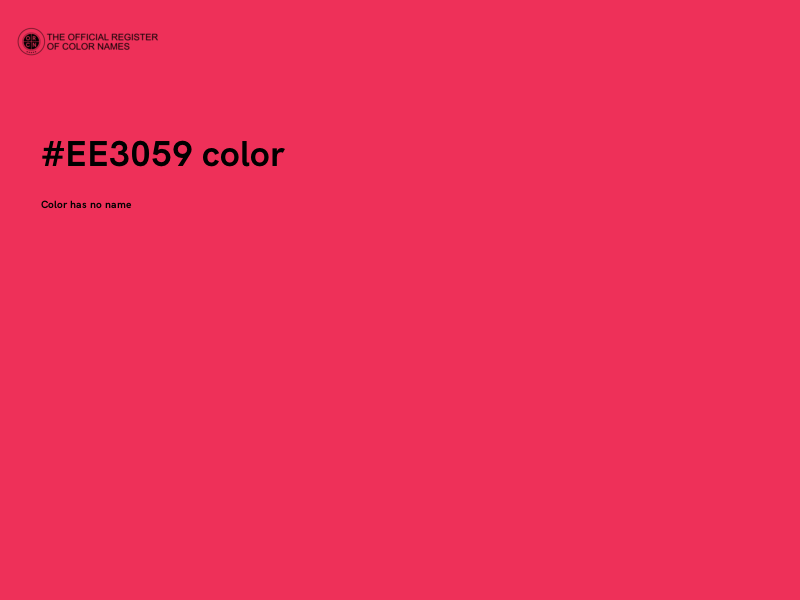 #EE3059 color image