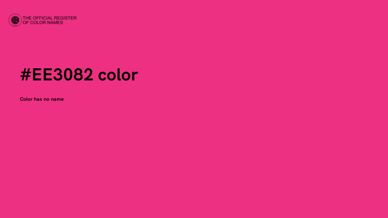 #EE3082 color image