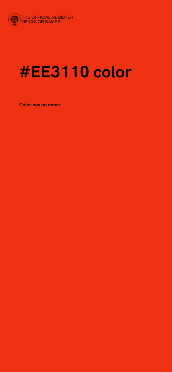 #EE3110 color image