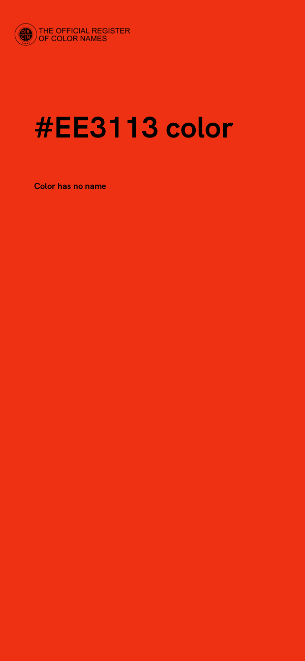 #EE3113 color image