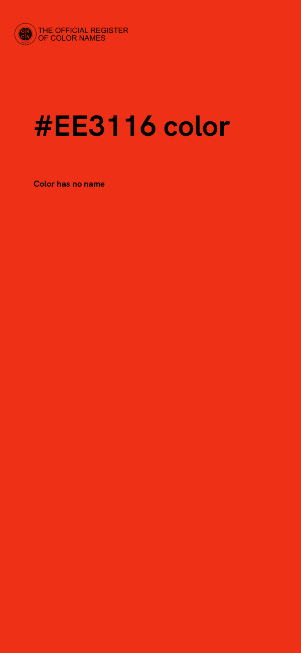 #EE3116 color image