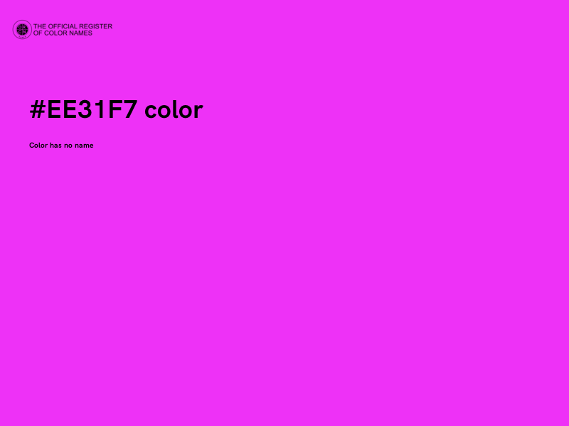 #EE31F7 color image