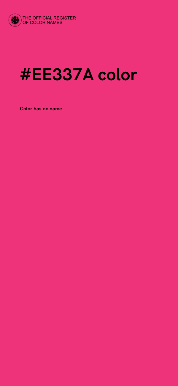 #EE337A color image