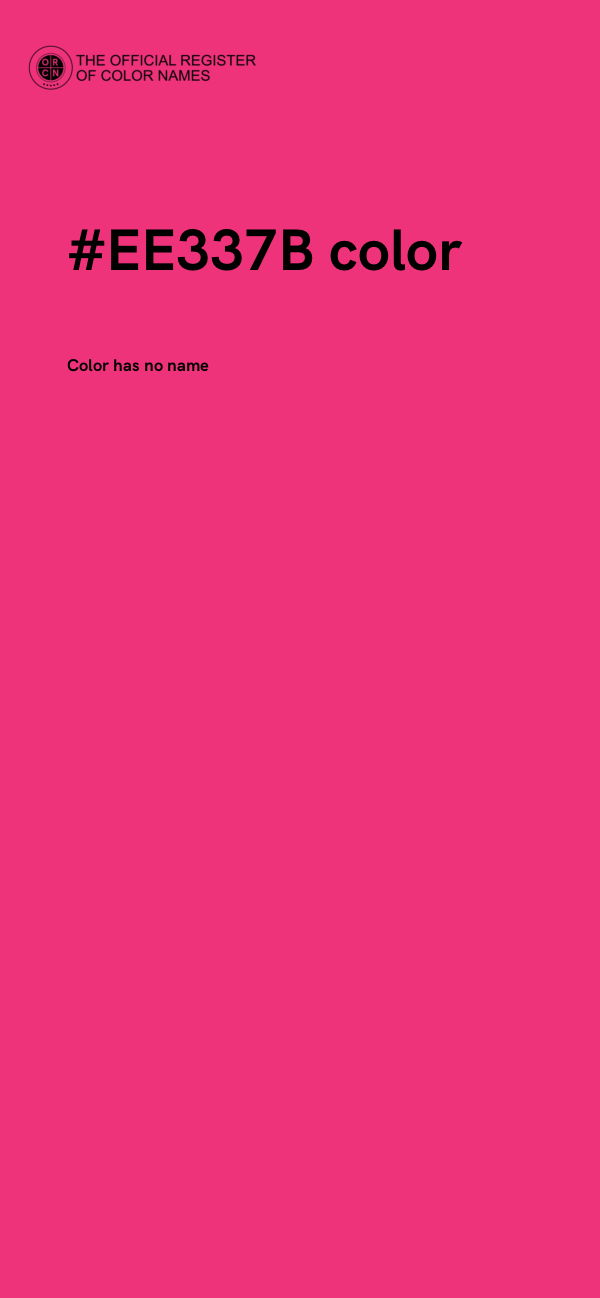 #EE337B color image