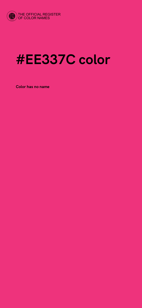 #EE337C color image