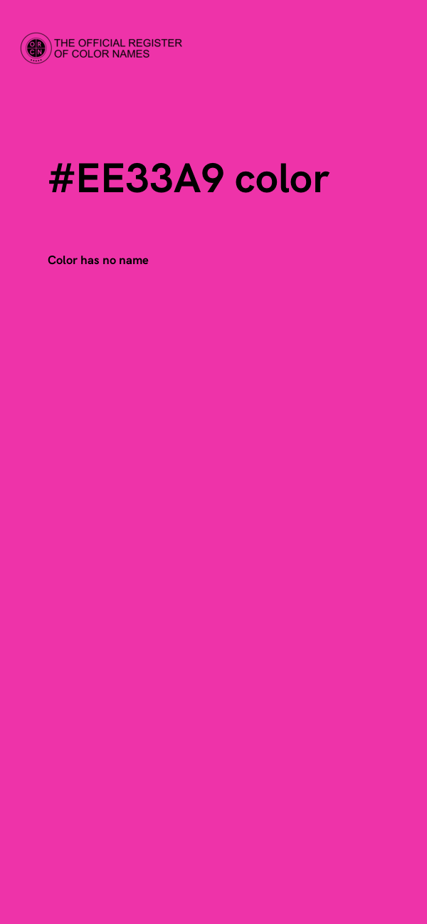 #EE33A9 color image