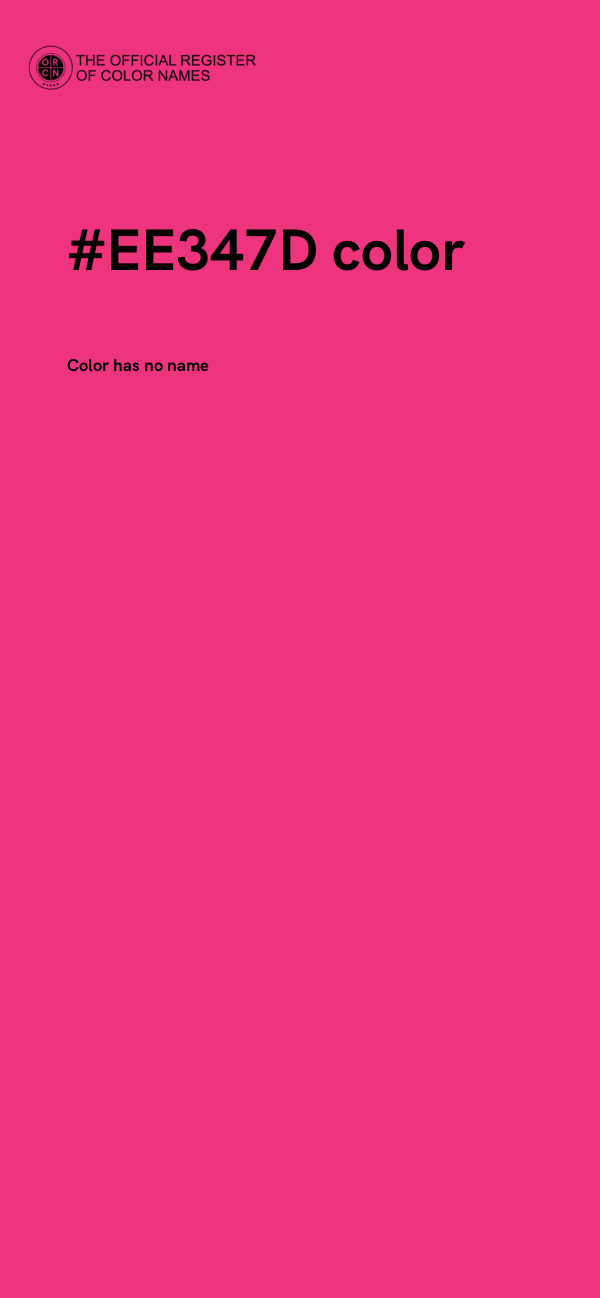 #EE347D color image