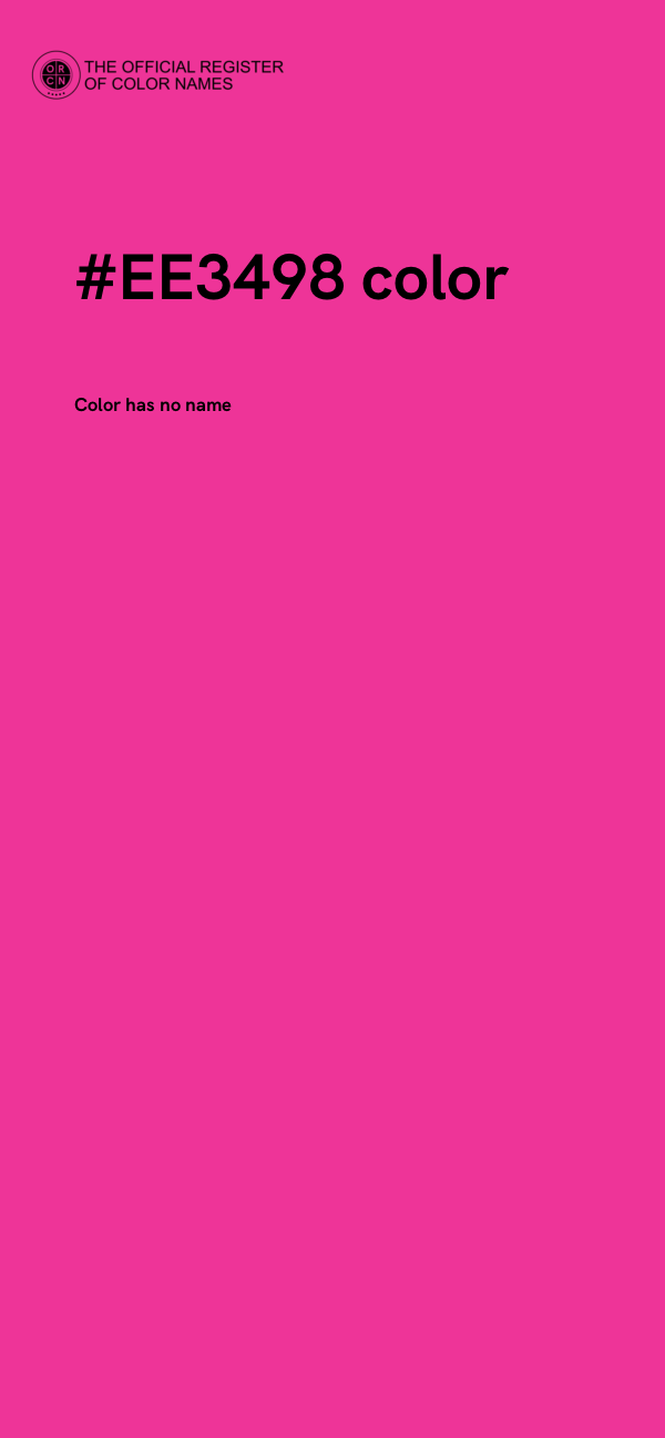 #EE3498 color image