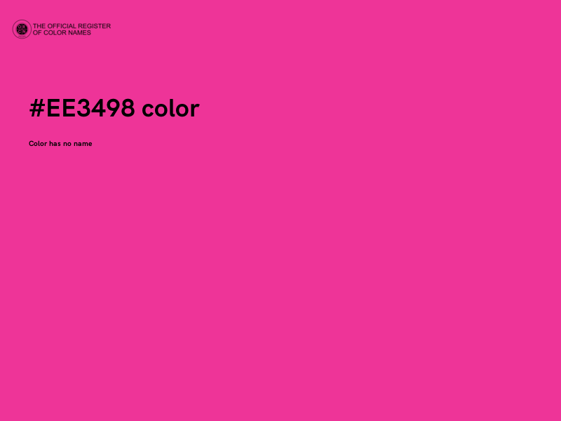 #EE3498 color image
