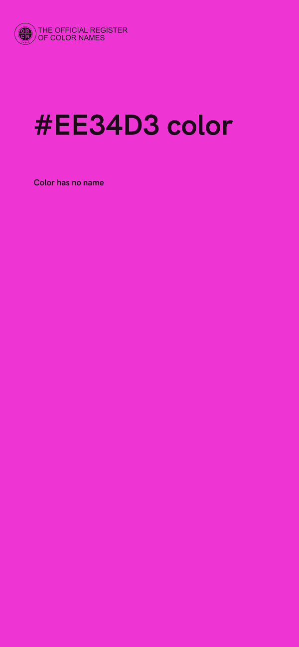 #EE34D3 color image