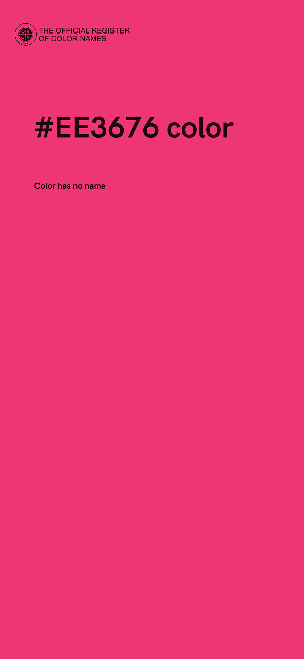 #EE3676 color image