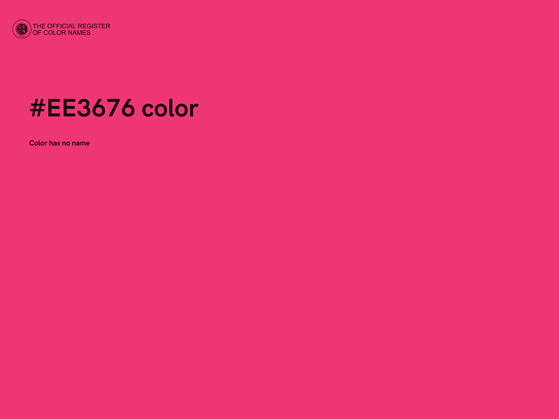 #EE3676 color image