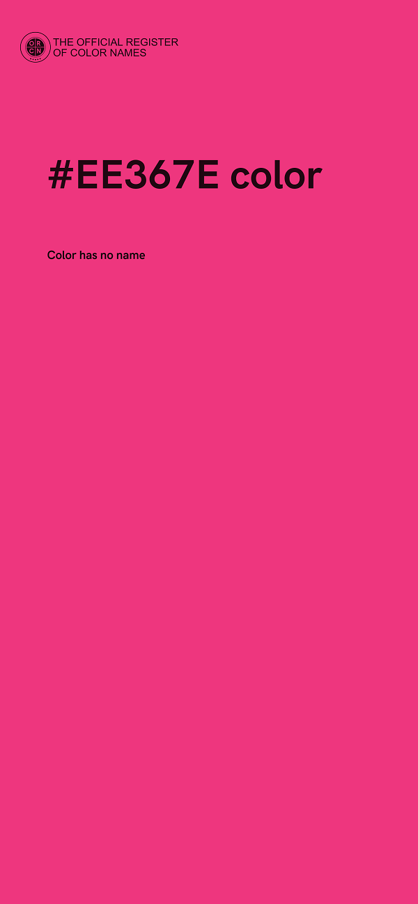 #EE367E color image