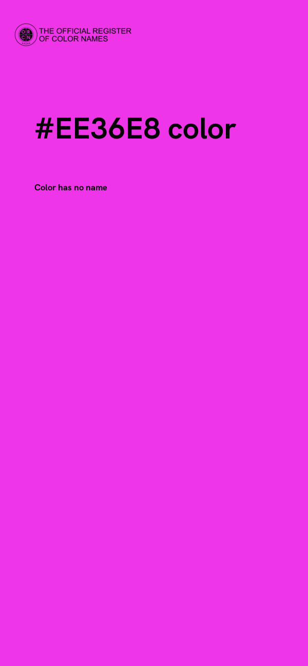 #EE36E8 color image