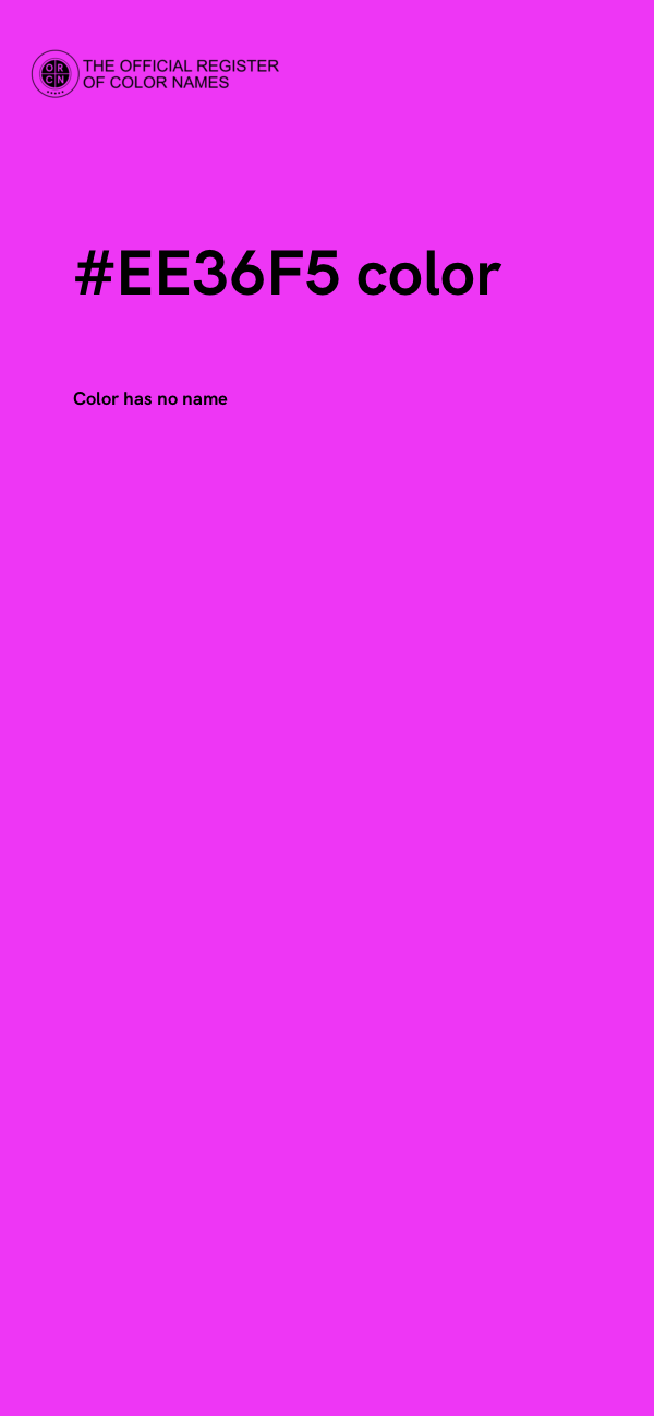 #EE36F5 color image
