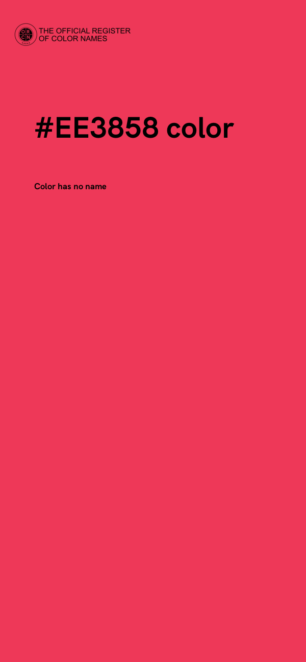 #EE3858 color image