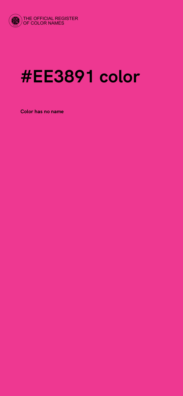 #EE3891 color image