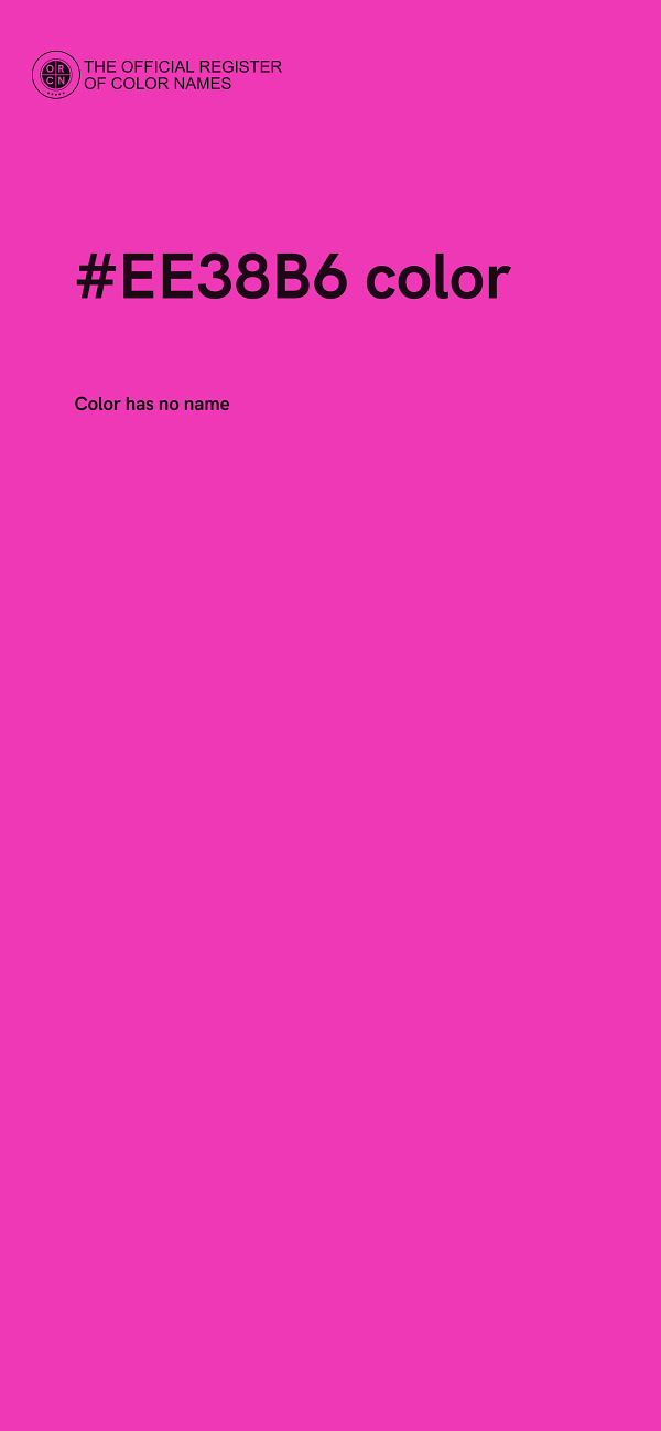 #EE38B6 color image