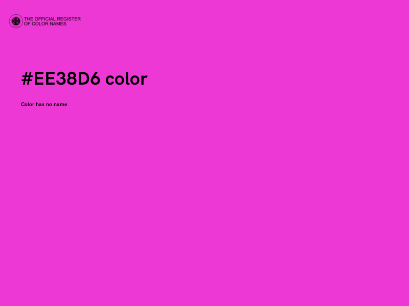 #EE38D6 color image