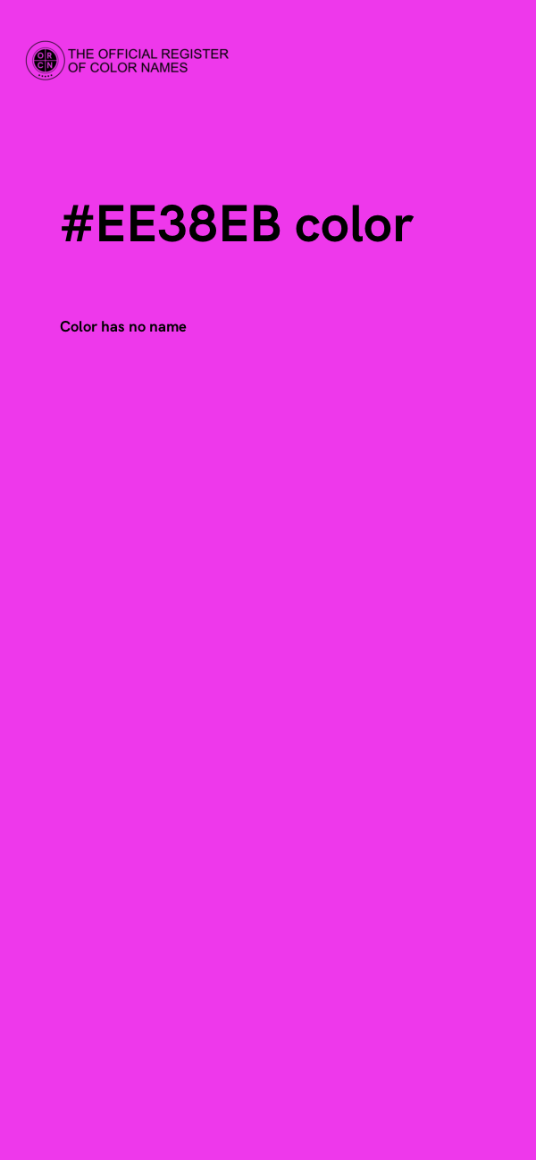 #EE38EB color image