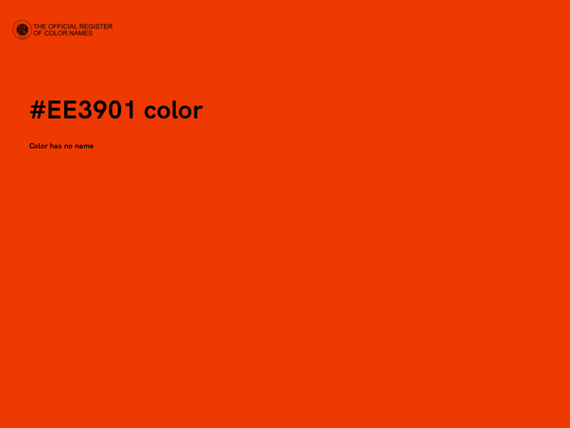 #EE3901 color image