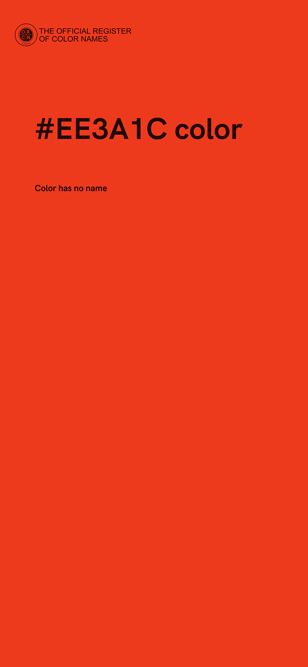 #EE3A1C color image
