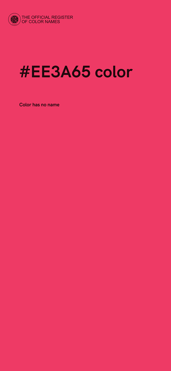 #EE3A65 color image