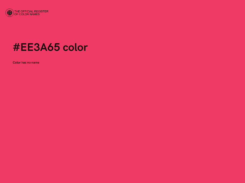#EE3A65 color image
