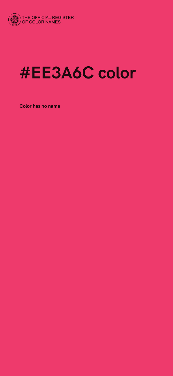 #EE3A6C color image