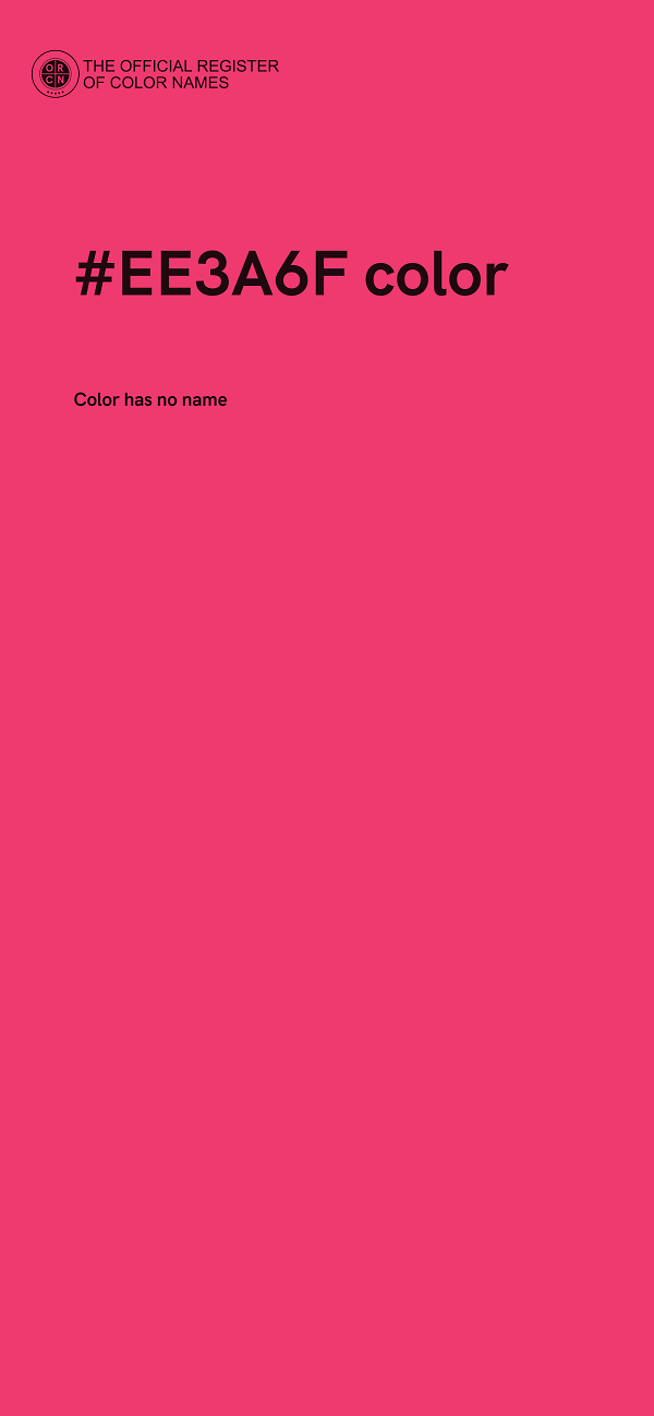 #EE3A6F color image