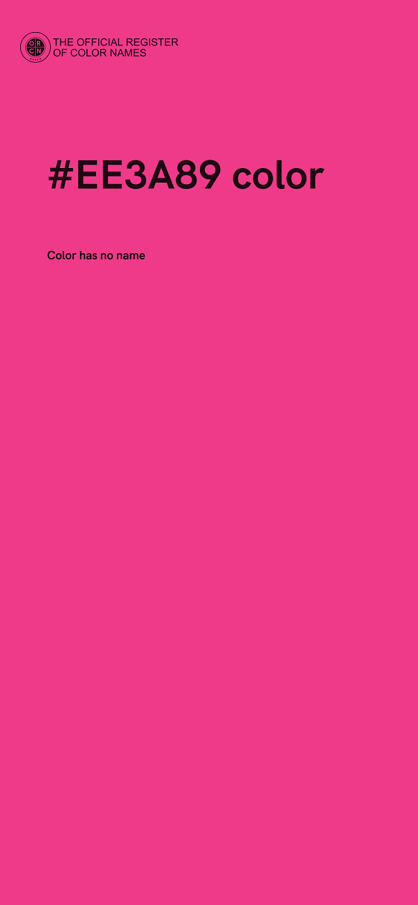 #EE3A89 color image