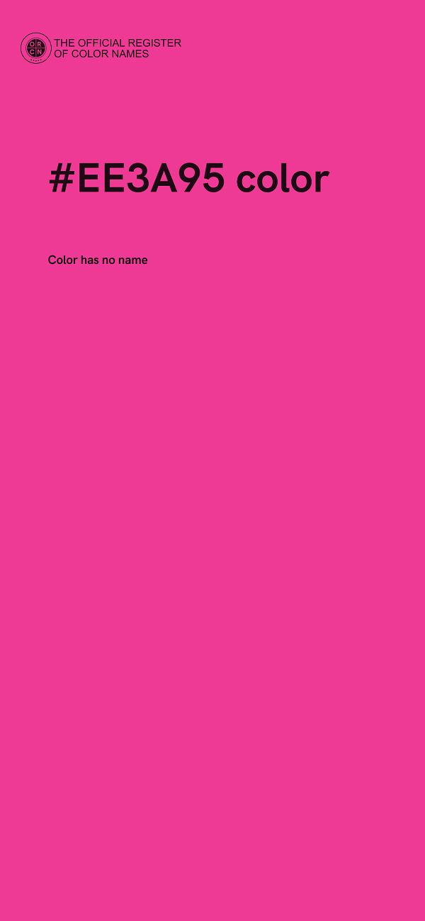#EE3A95 color image