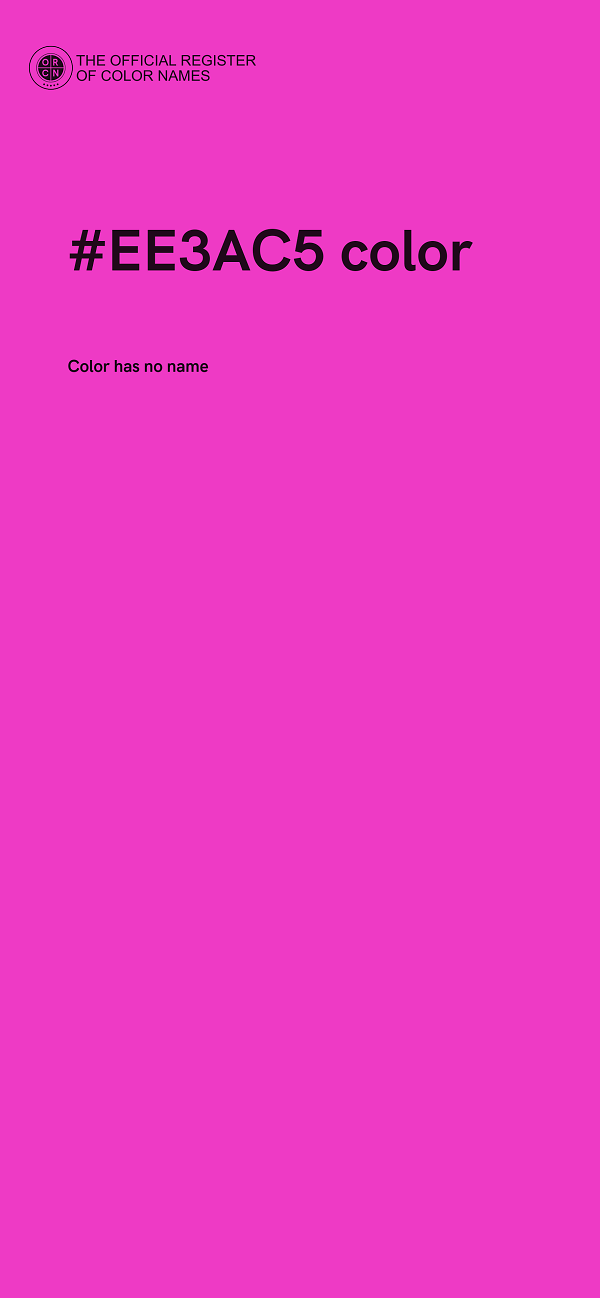 #EE3AC5 color image