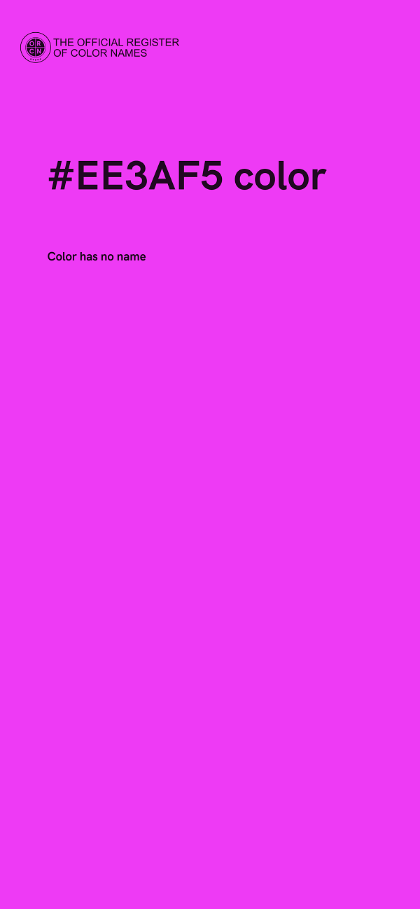 #EE3AF5 color image