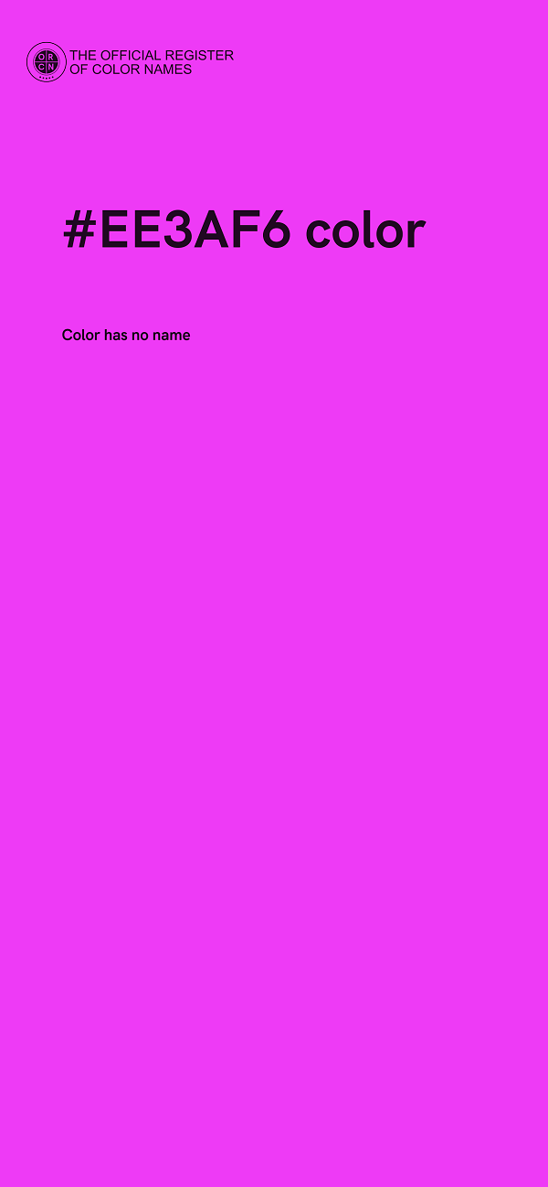 #EE3AF6 color image