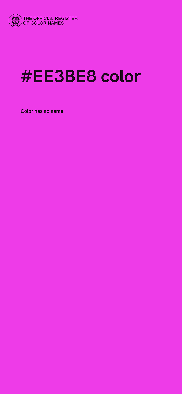 #EE3BE8 color image