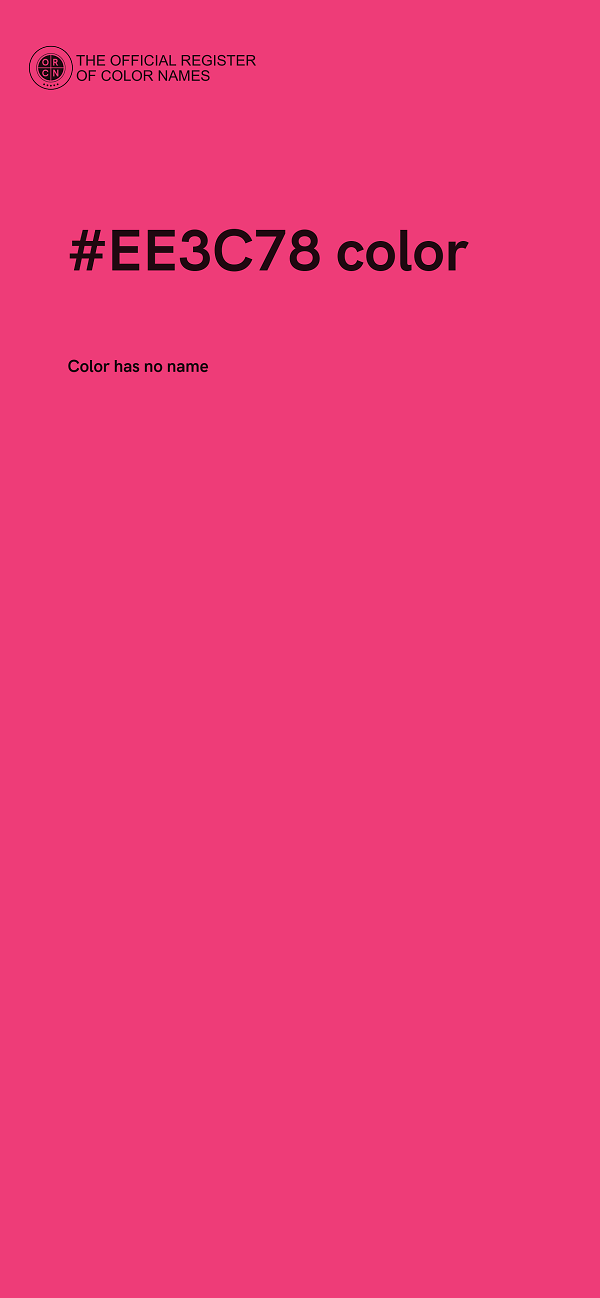 #EE3C78 color image