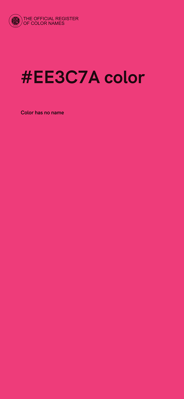 #EE3C7A color image