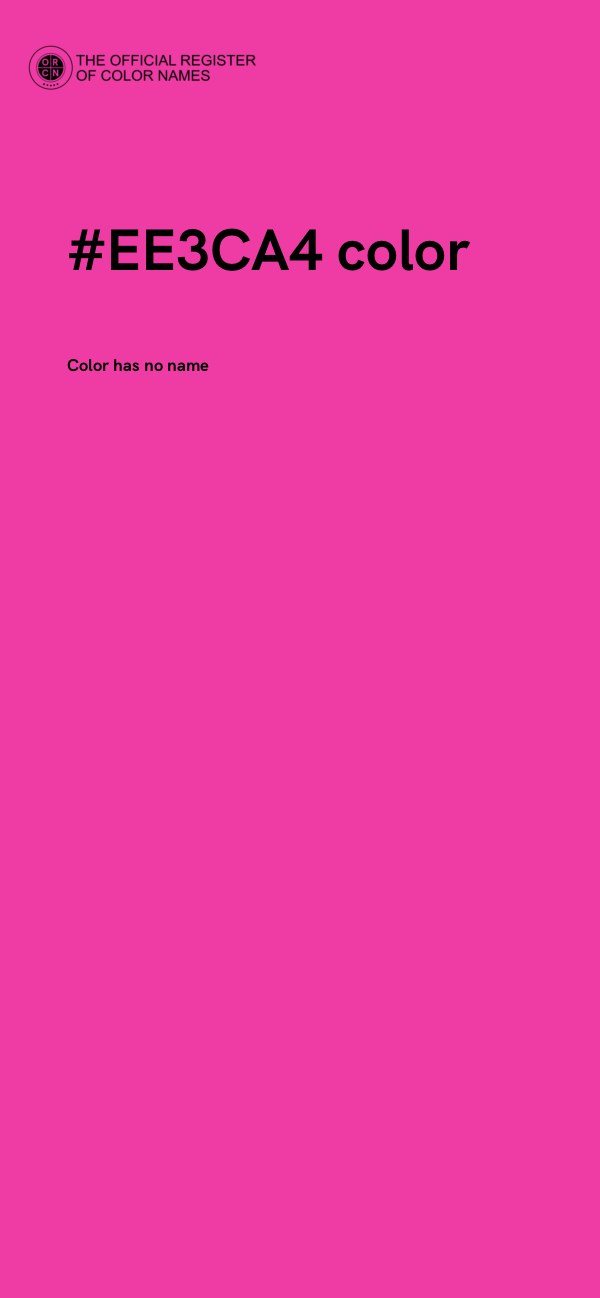 #EE3CA4 color image