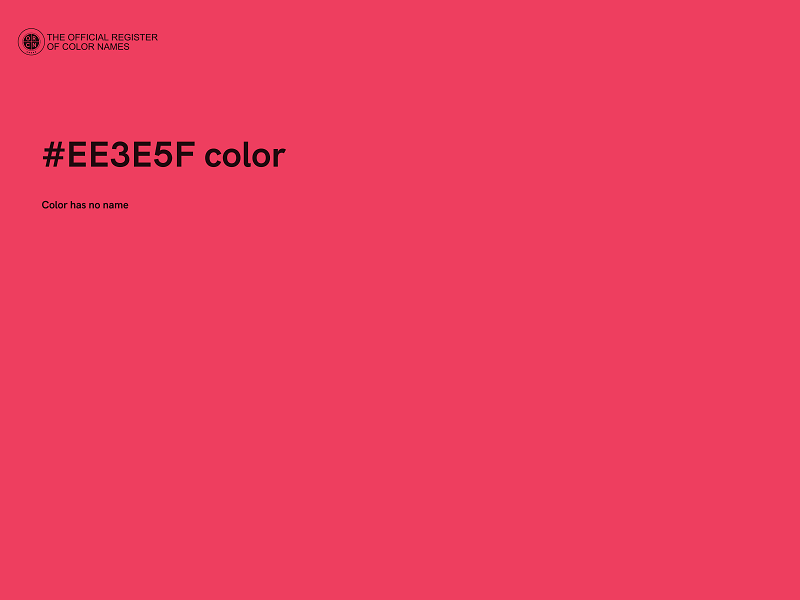 #EE3E5F color image