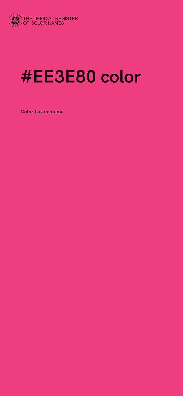 #EE3E80 color image