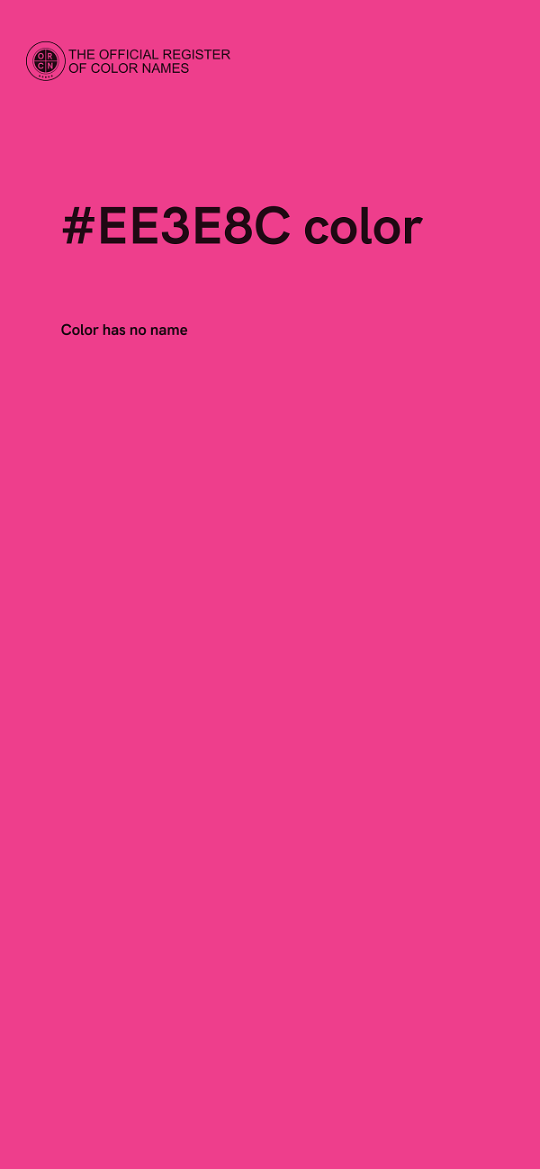 #EE3E8C color image