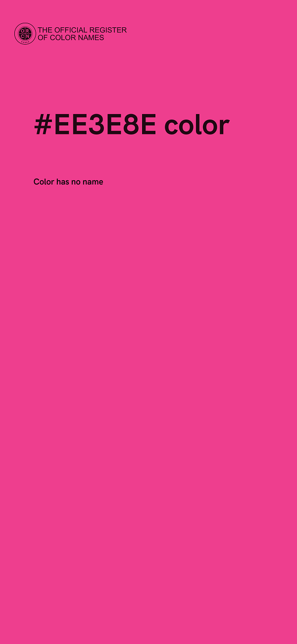 #EE3E8E color image