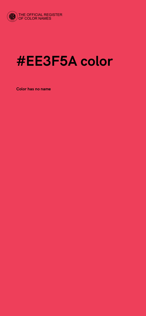 #EE3F5A color image