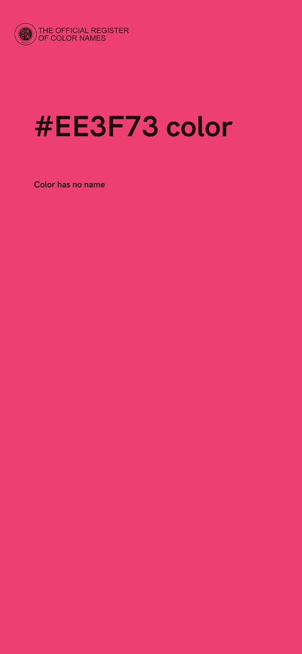 #EE3F73 color image