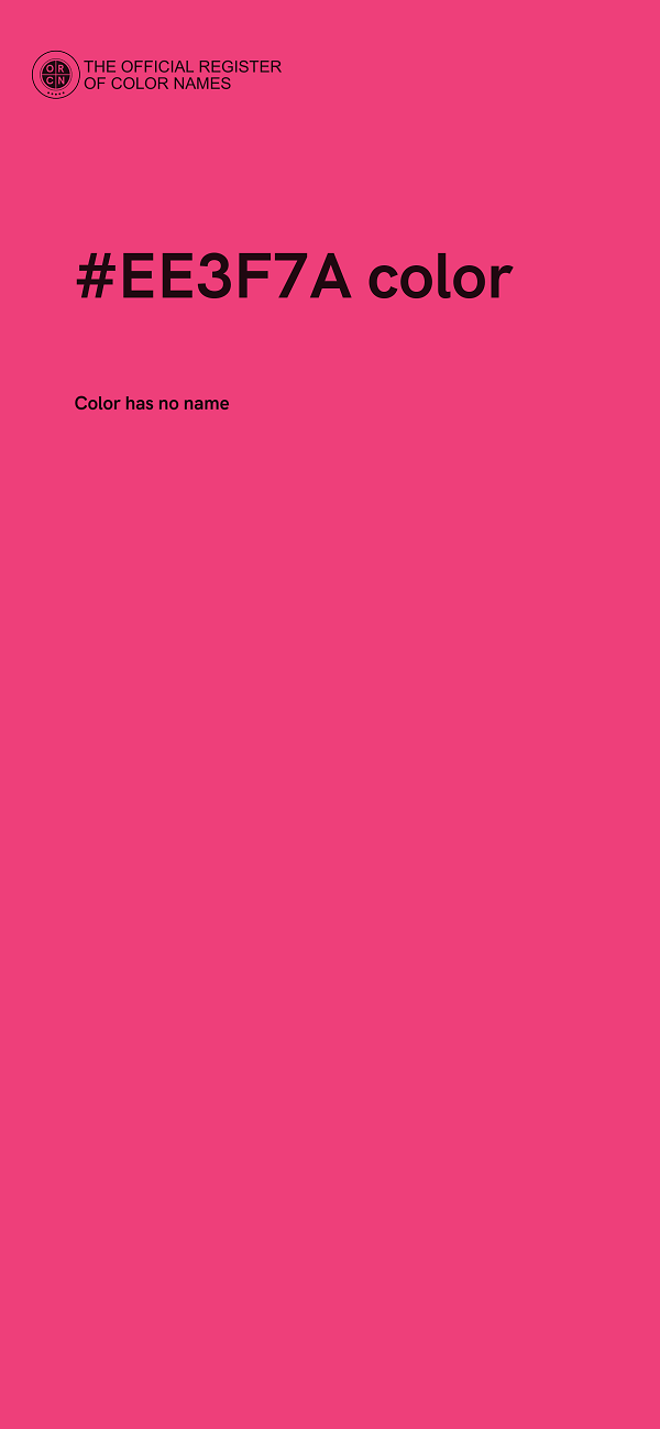 #EE3F7A color image