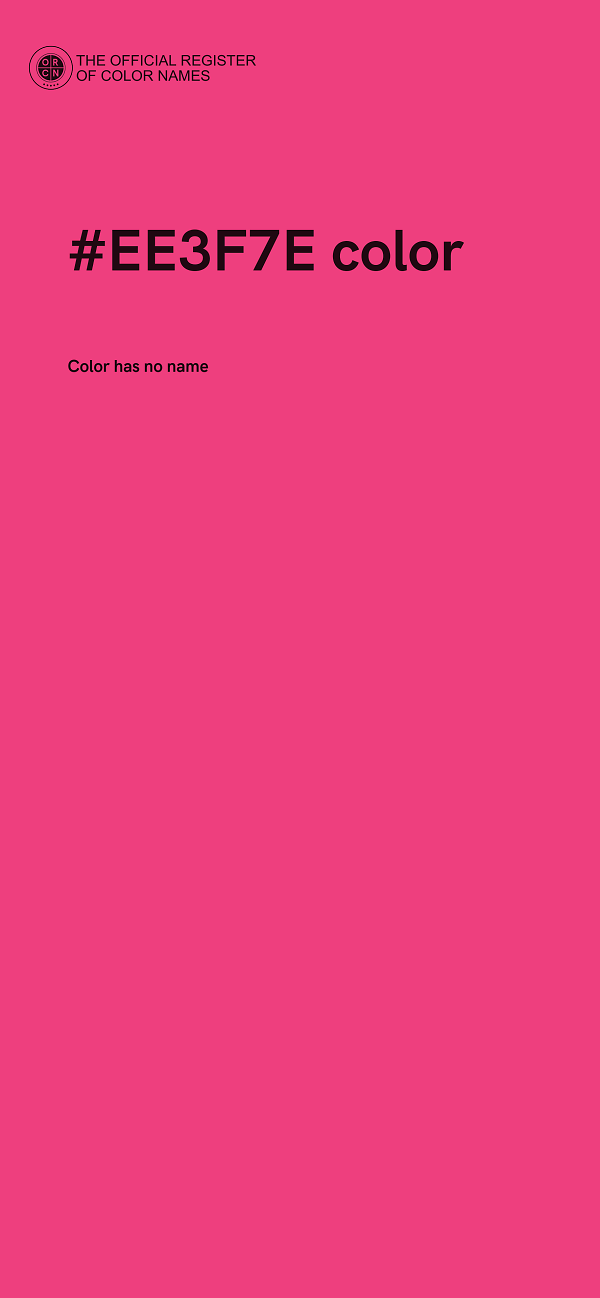 #EE3F7E color image