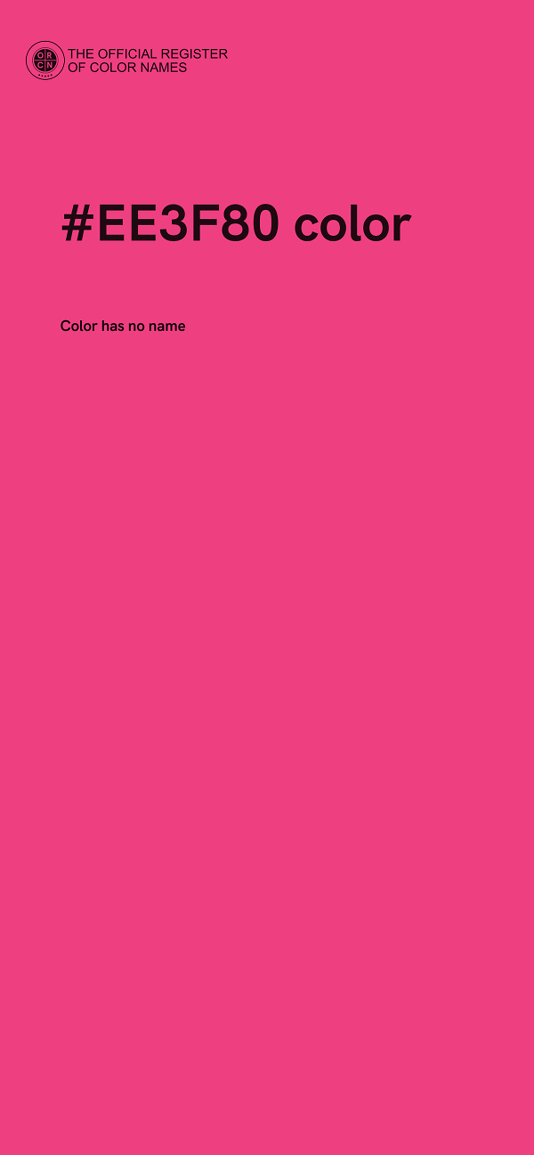 #EE3F80 color image