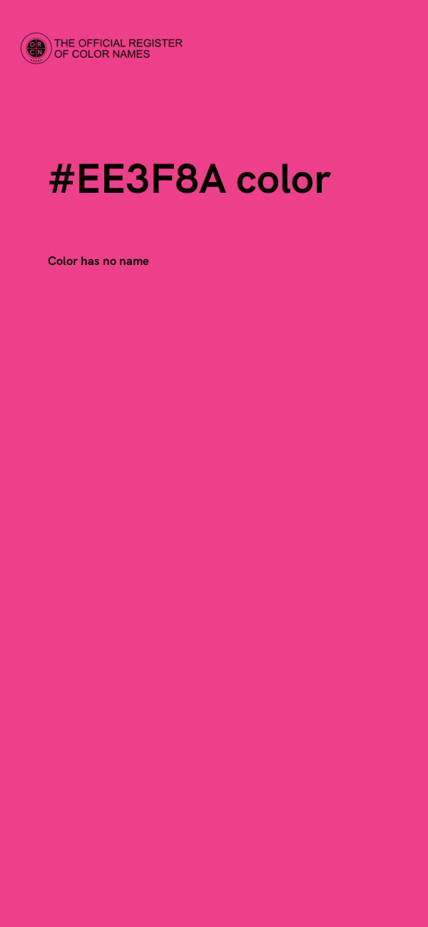 #EE3F8A color image
