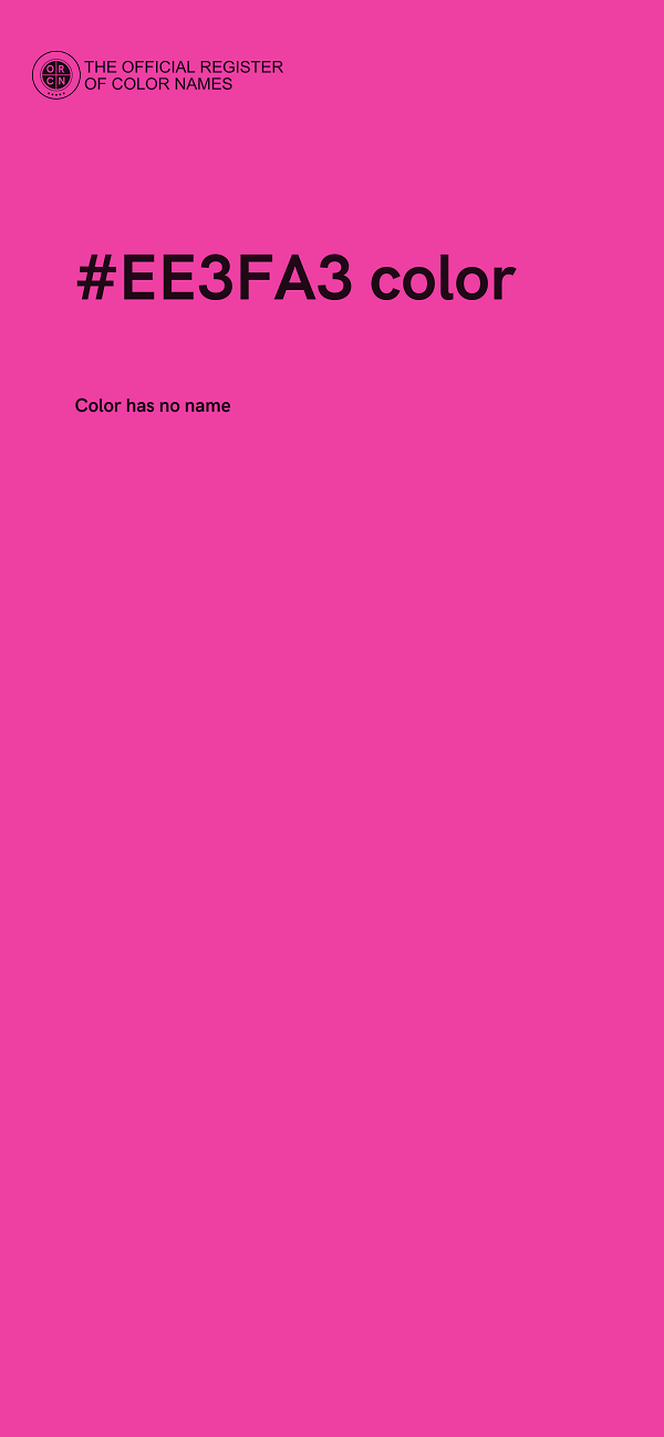 #EE3FA3 color image